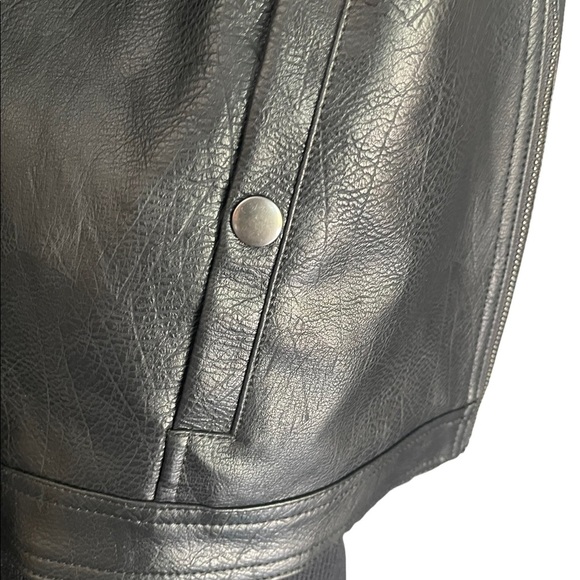 New Ana a new aprobach black leather jacket size small - Picture 10 of 15